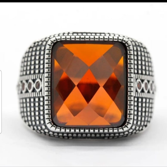 925 Sterling Silver Men's Ring - Picture 3 of 4